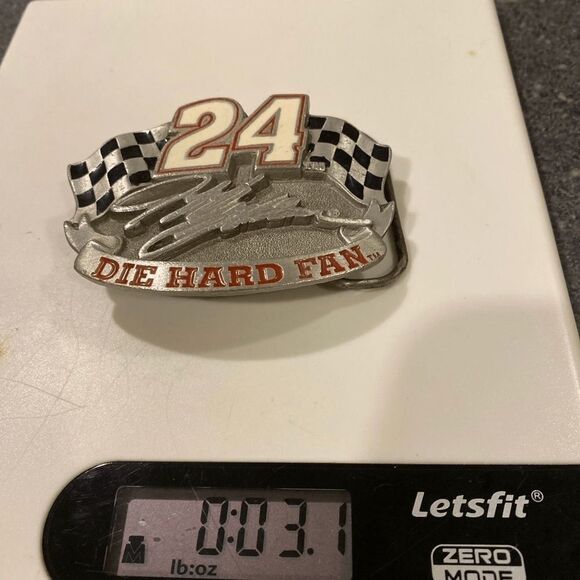 NASCAR Jeff Gordon solid pewter Belt Buckle Made in USA - Picture 7 of 7